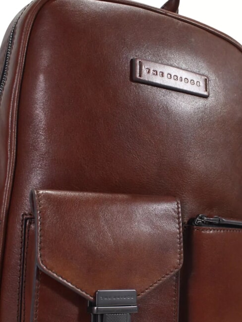 FILIPPO Lederrucksack, 13"-Laptopfach Braun / Ruthenium - PC-Rucksäcke