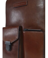 THE BRIDGE FILIPPO Lederrucksack, 13"-Laptopfach Braun / Ruthenium - PC-Rucksäcke - 4