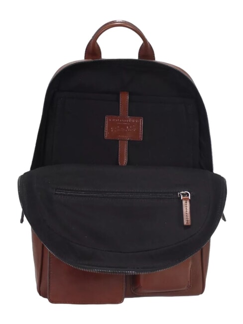 FILIPPO Lederrucksack, 13"-Laptopfach Braun / Ruthenium - PC-Rucksäcke