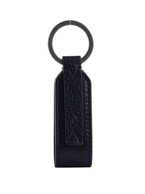 DUCCIO Schlüsselanhänger mit Lederanhänger blau / ruten - Schlüsselanhänger und Schlüsseletuis