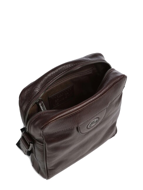 FABIO Ledertasche Süße Kastanie Ruthenium dk - Umhängetaschen Herren