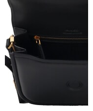 PINKO LOVE BOX Mini-Tasche aus Nappaleder mit Überschlag schwarz-antikgold - Damentaschen - 5