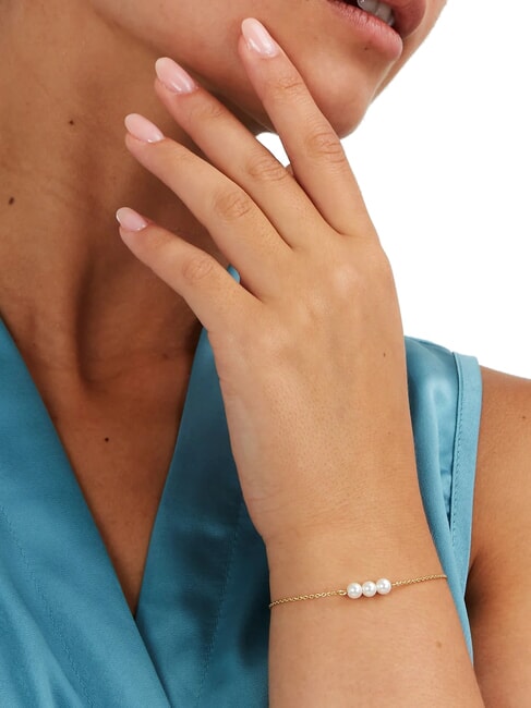 PERLE CONTEMPORARY Silberarmband  Gold - Armbänder