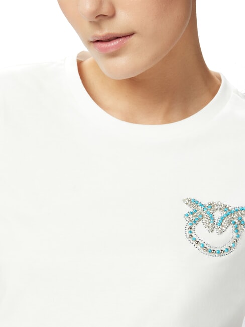 NAMBRONE  Baumwoll-T-Shirt wei&szlig;-schneewei&szlig; - T-Shirts und Tops f&uuml;r Damen