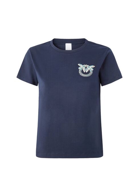 NAMBRONE  Baumwoll-T-Shirt blauer Abgrund - T-Shirts und Tops für Damen