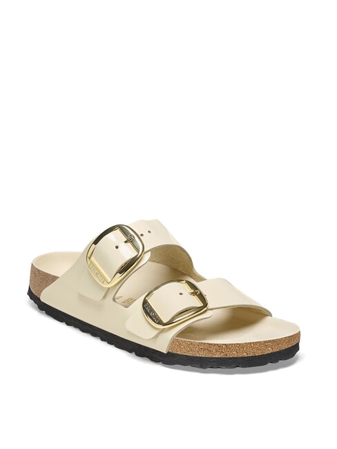 ARIZONA BIG BUCKLE  Sandalen aus Leder ecru gl&auml;nzen - Damenschuhe