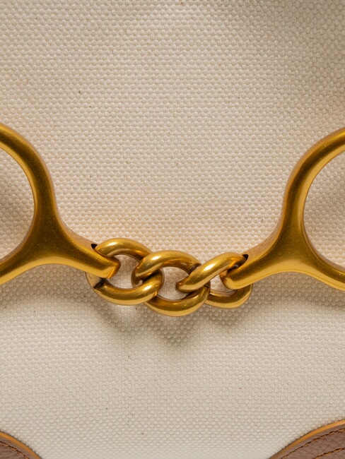 CECILIA Canvas-Handtasche mit Schultergurt LEDER - Damentaschen