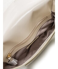 TOSCA BLU KORA Ledertasche mit Überschlag Weißes Elfenbein - Damentaschen - 5