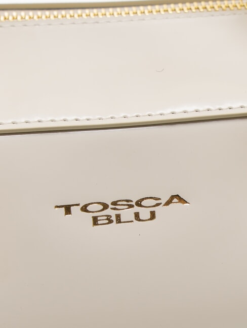 KORA Umhängetasche aus Leder mit Schultergurt Weißes Elfenbein - Damentaschen