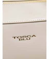 TOSCA BLU KORA Umhängetasche aus Leder mit Schultergurt Weißes Elfenbein - Damentaschen - 3