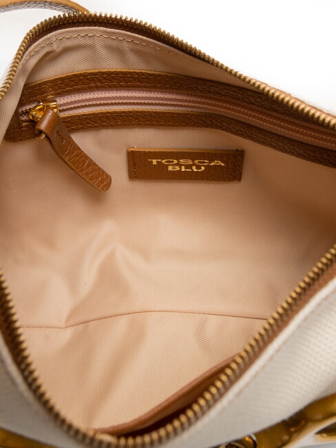 CECILIA Canvas-Umhängetasche mit Schultergurt LEDER - Damentaschen