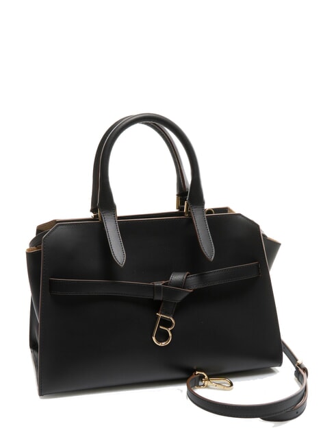 AMELIA Lederhandtasche mit Charm Schwarz - Damentaschen