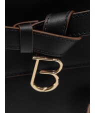 TOSCA BLU AMELIA Umhängetasche aus Leder mit Anhänger Schwarz - Damentaschen - 3