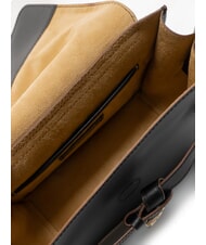 TOSCA BLU AMELIA Umhängetasche aus Leder mit Anhänger Schwarz - Damentaschen - 5