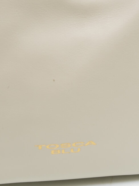 ANGIE Kleine Umhängetasche aus Leder Weißes Elfenbein - Damentaschen