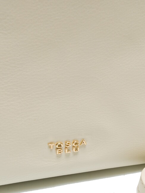 BEATRICE Ledertasche mit Henkel und Schultergurt Wei&szlig;es Elfenbein - Damentaschen