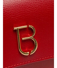 TOSCA BLU BIANCA Leder-Umhängetasche mit Kette KORALLE - Damentaschen - 3