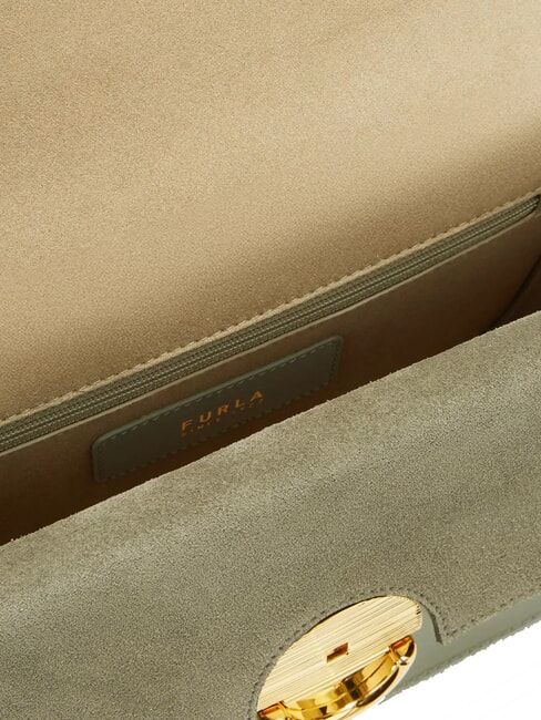 SFERA Umh&auml;ngetasche aus Leder mit Klappe Agave - Damentaschen