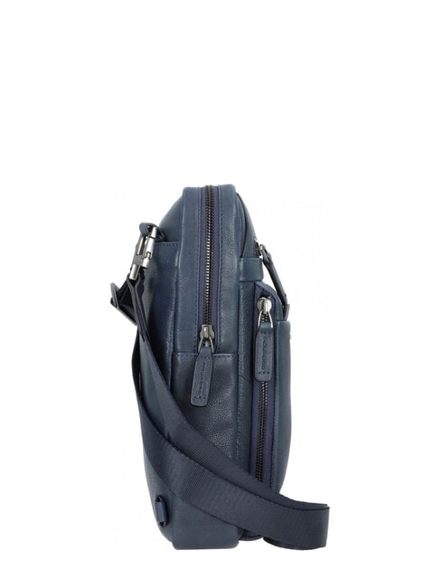 PAAVO Gro&szlig;e iPad-Tasche aus Leder Blau - Umh&auml;ngetaschen Herren