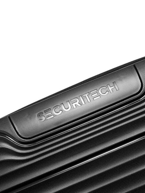 SECURITECH DUNE Großer erweiterbarer Trolley Schwarz - Harte Trolleys