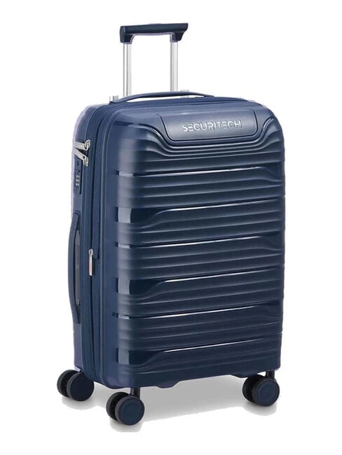 SECURITECH DUNE Großer erweiterbarer Trolley Blau - Harte Trolleys