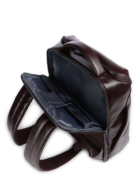 BLUE SQUARE Lederrucksack für 15,6-Zoll-Laptop MAHAGONI - PC-Rucksäcke
