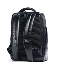 PIQUADRO BLUE SQUARE Lederrucksack für 15,6-Zoll-Laptop Blau - PC-Rucksäcke - 2