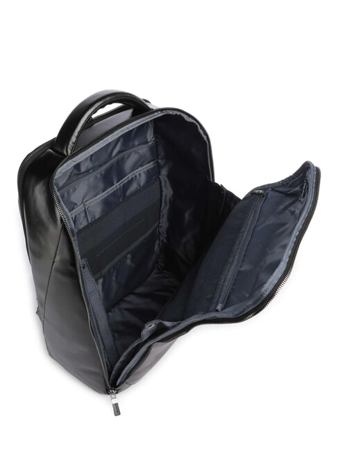 BLUE SQUARE Lederrucksack für 15,6-Zoll-Laptop Schwarz - PC-Rucksäcke