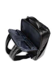 PIQUADRO BLUE SQUARE Lederrucksack für 15,6-Zoll-Laptop Schwarz - PC-Rucksäcke - 4