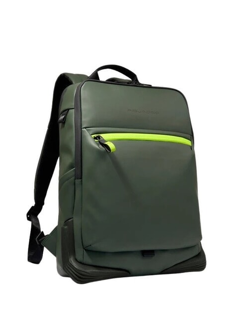 CORNER SPECIALE GOMMATO 15,6-Zoll-Laptop-Rucksack GRÜN - PC-Rucksäcke