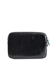PIQUADRO BLUE SQUARE Clutch aus Leder mit Manschette Schwarz - Umhängetaschen Herren - 3