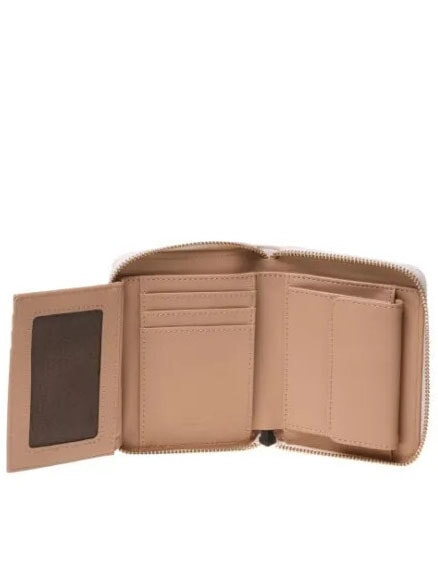 LOGO ITALICS Geldbörse mit Rundum-Reißverschluss Beige - Brieftaschen Damen