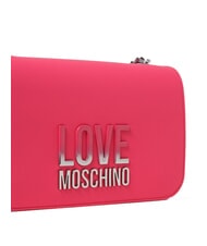 LOVE MOSCHINO LETTERING BICOLOR Umhängetasche Fuchsie - Damentaschen - 3