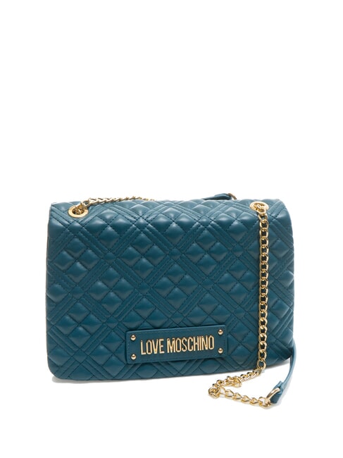 QUILTED Convertible Schulter-/Umhängetasche Smaragd - Damentaschen