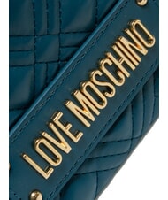 LOVE MOSCHINO QUILTED Convertible Schulter-/Umhängetasche Smaragd - Damentaschen - 3
