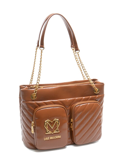 CITY POCKETS Gesteppte Einkaufstasche Walnüsse - Damentaschen