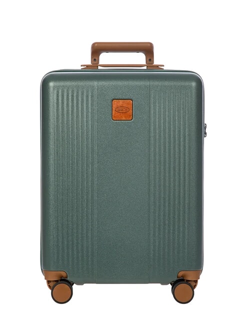 FERRARA 3er-Set Trolleys: Kabine, mittel und gro&szlig; erweiterbar gr&uuml;n - Trolleyset