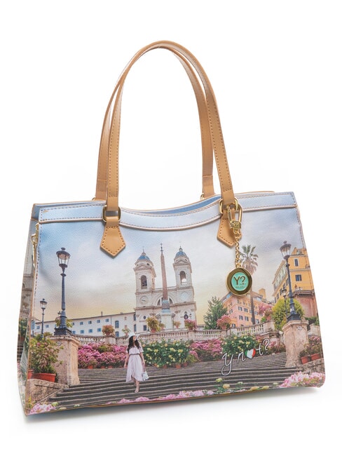 YESBAG  Große Umhängetasche Blumen- - Damentaschen