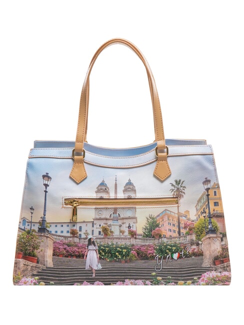 YESBAG  Große Umhängetasche Blumen- - Damentaschen