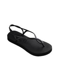 HAVAIANAS LUNA FLATFORM Flache Flip-Flop-Sandale SCHWARZ - Damenschuhe - 3