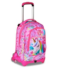 SJGANG FLYUNICORN GIRL 3WD Abnehmbarer Rucksack-Trolley, 3 R&auml;der fuchsiafluo - Rucks&auml;cke mit Trolleyfunktion - 2