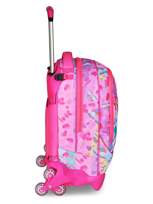 FLYUNICORN GIRL 3WD Abnehmbarer Rucksack-Trolley, 3 R&auml;der fuchsiafluo - Rucks&auml;cke mit Trolleyfunktion