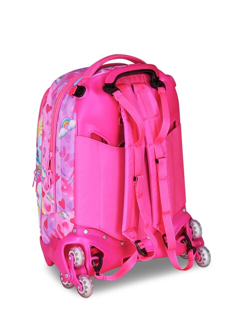FLYUNICORN GIRL 3WD Abnehmbarer Rucksack-Trolley, 3 R&auml;der fuchsiafluo - Rucks&auml;cke mit Trolleyfunktion