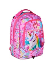 SJGANG FLYUNICORN GIRL 3WD Abnehmbarer Rucksack-Trolley, 3 R&auml;der fuchsiafluo - Rucks&auml;cke mit Trolleyfunktion - 6