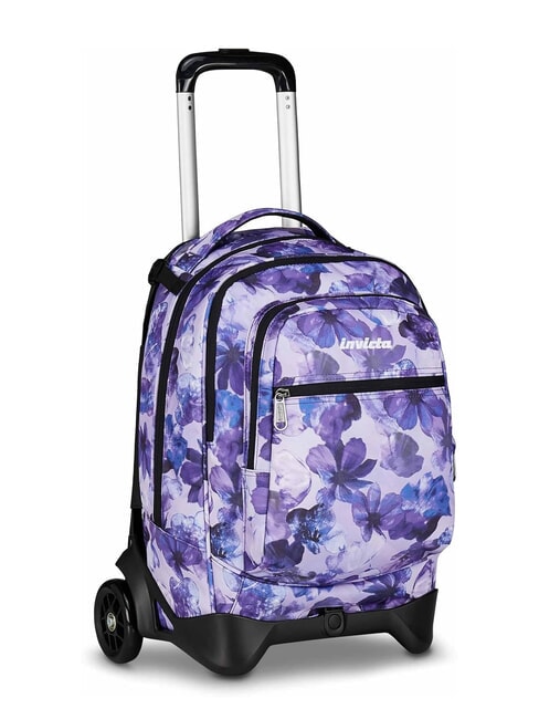 PLUG FANTASY Abnehmbarer Trolley-Rucksack, Laptop-Halterung Lilienbl&uuml;ten - Rucks&auml;cke mit Trolleyfunktion