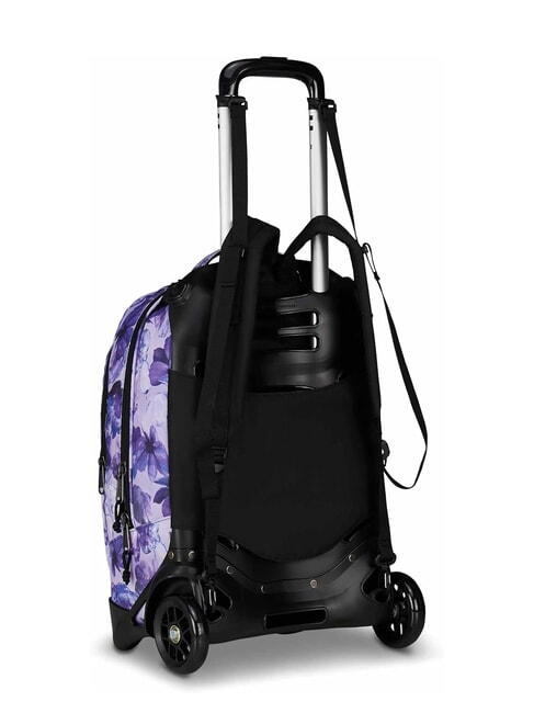 PLUG FANTASY Abnehmbarer Trolley-Rucksack, Laptop-Halterung Lilienbl&uuml;ten - Rucks&auml;cke mit Trolleyfunktion
