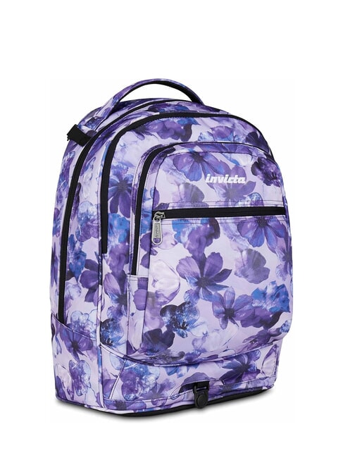 PLUG FANTASY Abnehmbarer Trolley-Rucksack, Laptop-Halterung Lilienbl&uuml;ten - Rucks&auml;cke mit Trolleyfunktion