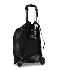 INVICTA PLUG FANTASY Abnehmbarer Trolley-Rucksack, Laptop-Halterung geb&uuml;rstetes Schwarz - Rucks&auml;cke mit Trolleyfunktion - 4