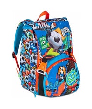SJGANG TINYPATCH BOY Erweiterbarer Rucksack mit Patch leuchtendes Türkis - Rucksäcke für Schule &amp; Freizeit - 3