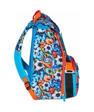 SJGANG TINYPATCH BOY Erweiterbarer Rucksack mit Patch leuchtendes Türkis - Rucksäcke für Schule &amp; Freizeit - 4